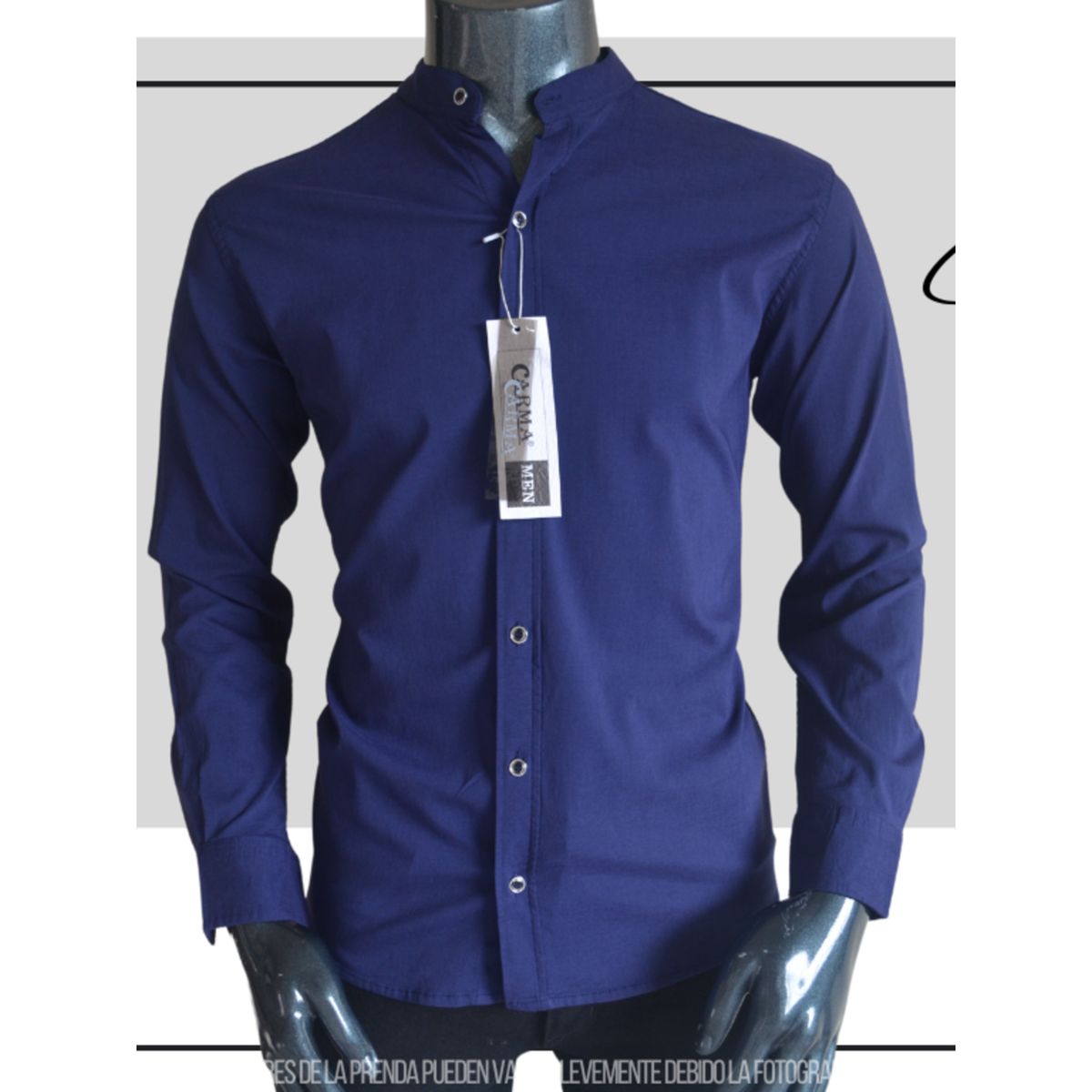 ABC - Camisa Manga Larga Para Hombre Botones Diseño