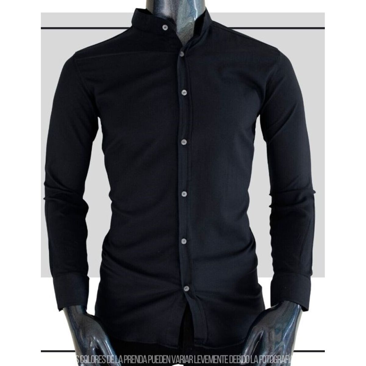 ABC - Camisa Manga Larga Para Hombre Botones Diseño