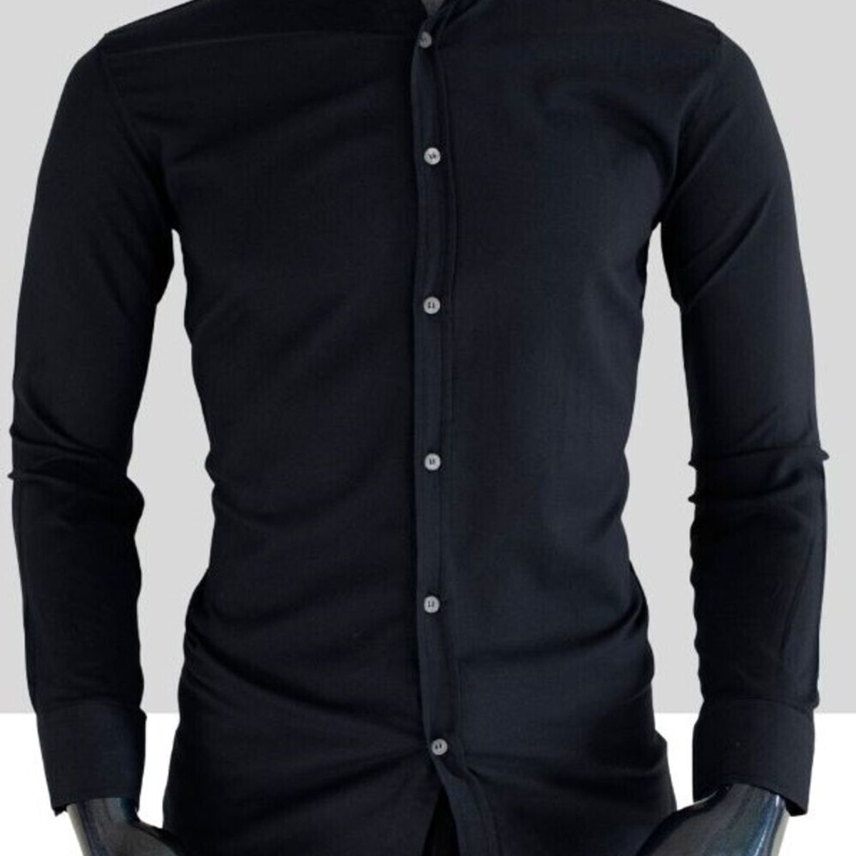 ABC - Camisa Manga Larga Para Hombre Botones Diseño