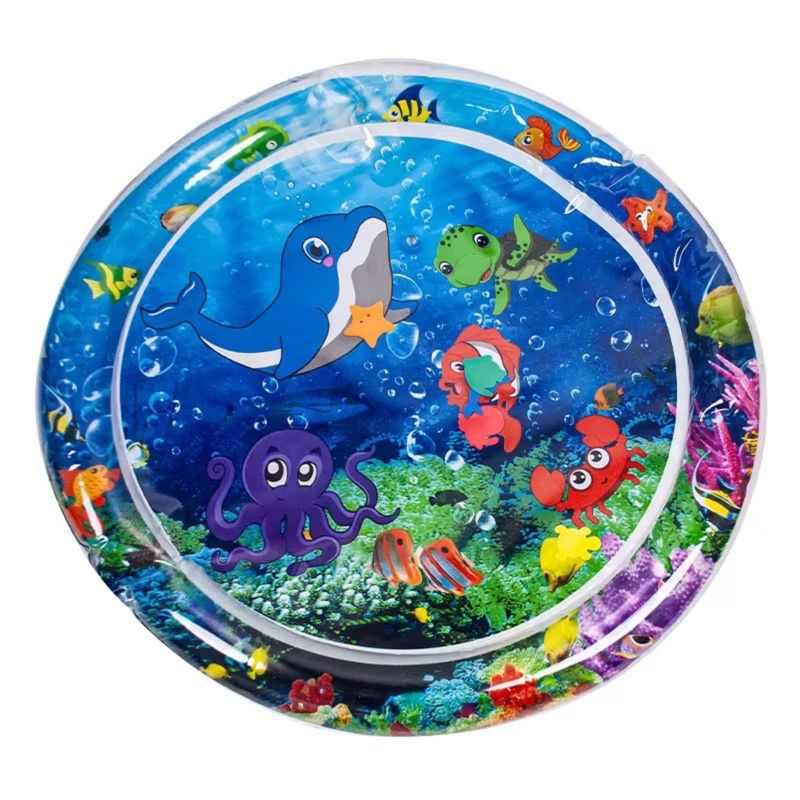 GENERICO - Colchoneta Tapete Inflable Agua Bebé Estimulación 100x100