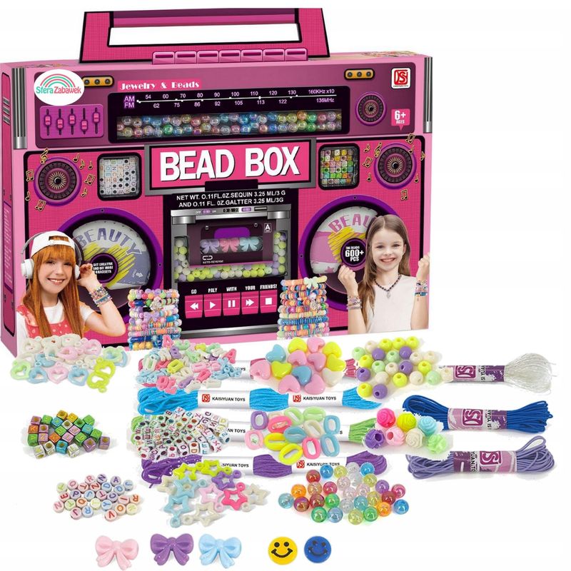 GENERICO - Juguete Kit Accesorios Creador Pulseras Brazaletes Niñas