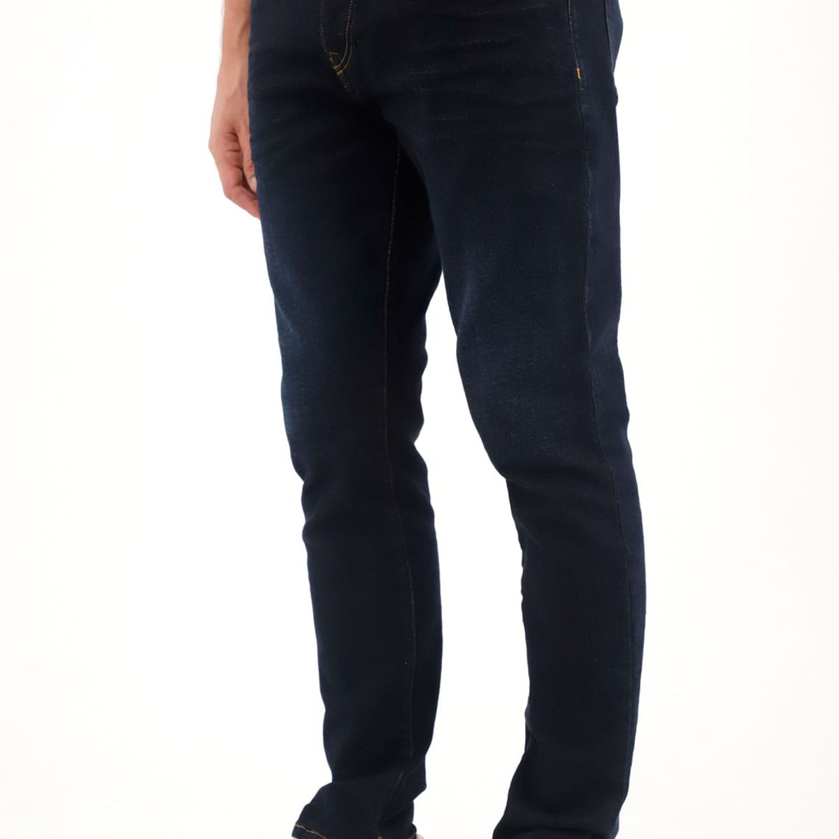TENNIS - Jean Skinny de tiro medio tono raw para hombre