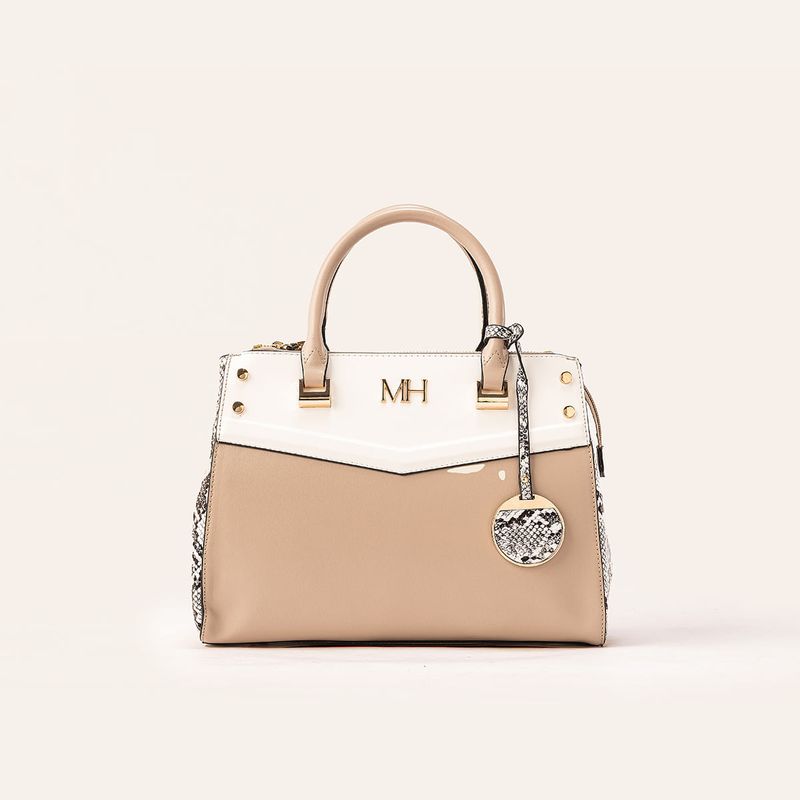 MARIO HERNANDEZ - Satchel Bela Beige Pitón Bahía