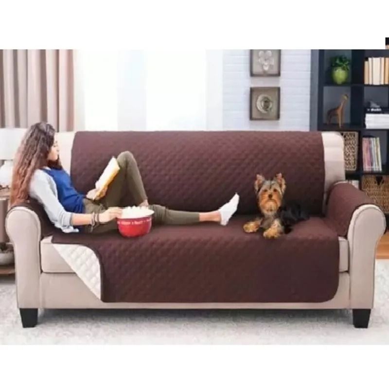 GENERICO - Protector De Sofa Doble Faz Cubre Sofá 3 Puestos