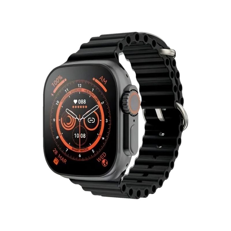 GENERICO - Smartwatch T800 ultra display de 199 con correa Silicona color negro