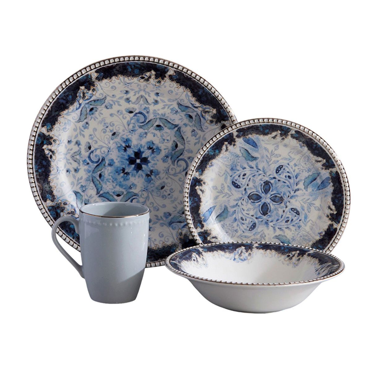 CORONA - Vajilla Corona Aria 4 Puestos 16 Piezas