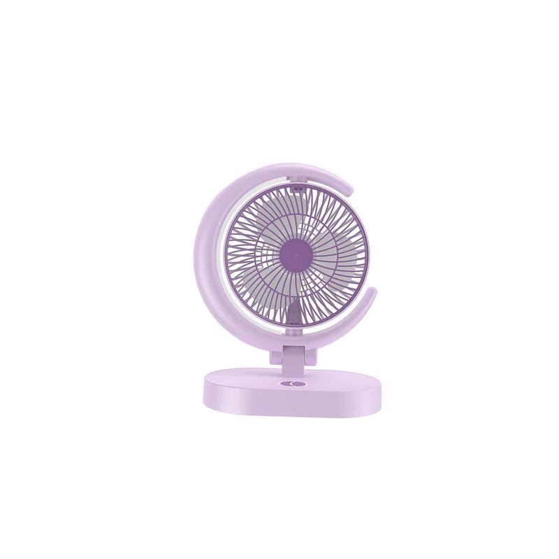 GENERICO - Ventilador Portátil Usb Recargable Con Lámpara Led  F10