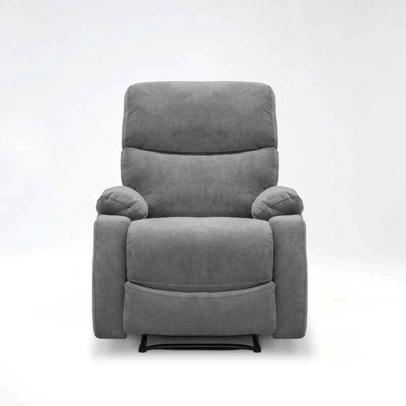 ELITE LIVING - SILLA RECLINABLE ESTATICA VELARA  MICROFIBRA PLATA
