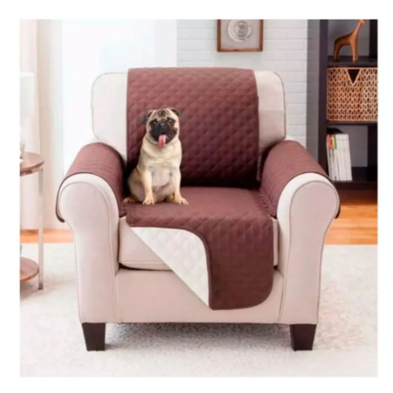 GENERICO - Forro Protector De Muebles Y Sofa 1 Puesto Doble Faz Para Mascotas
