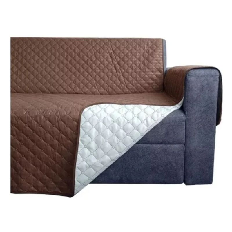 GENERICO - Forro Protector De Muebles Y Sofa 2 Puestos Doble Faz Para Mascotas