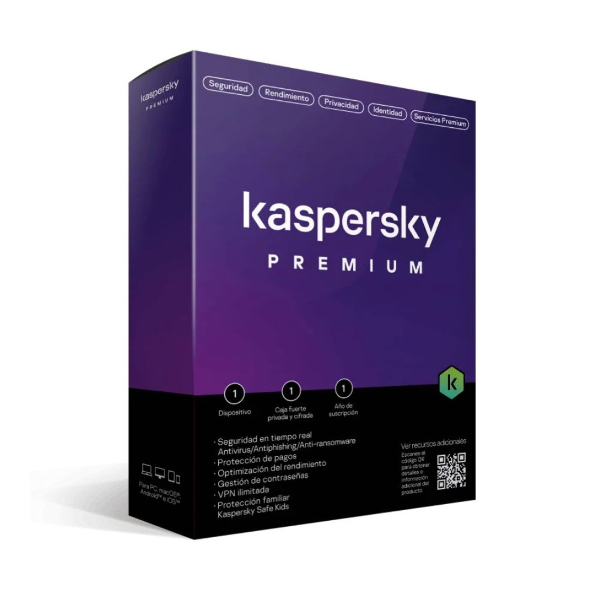 KASPERSKY - Kaspersky Premium Para 1 PC por 1 Año