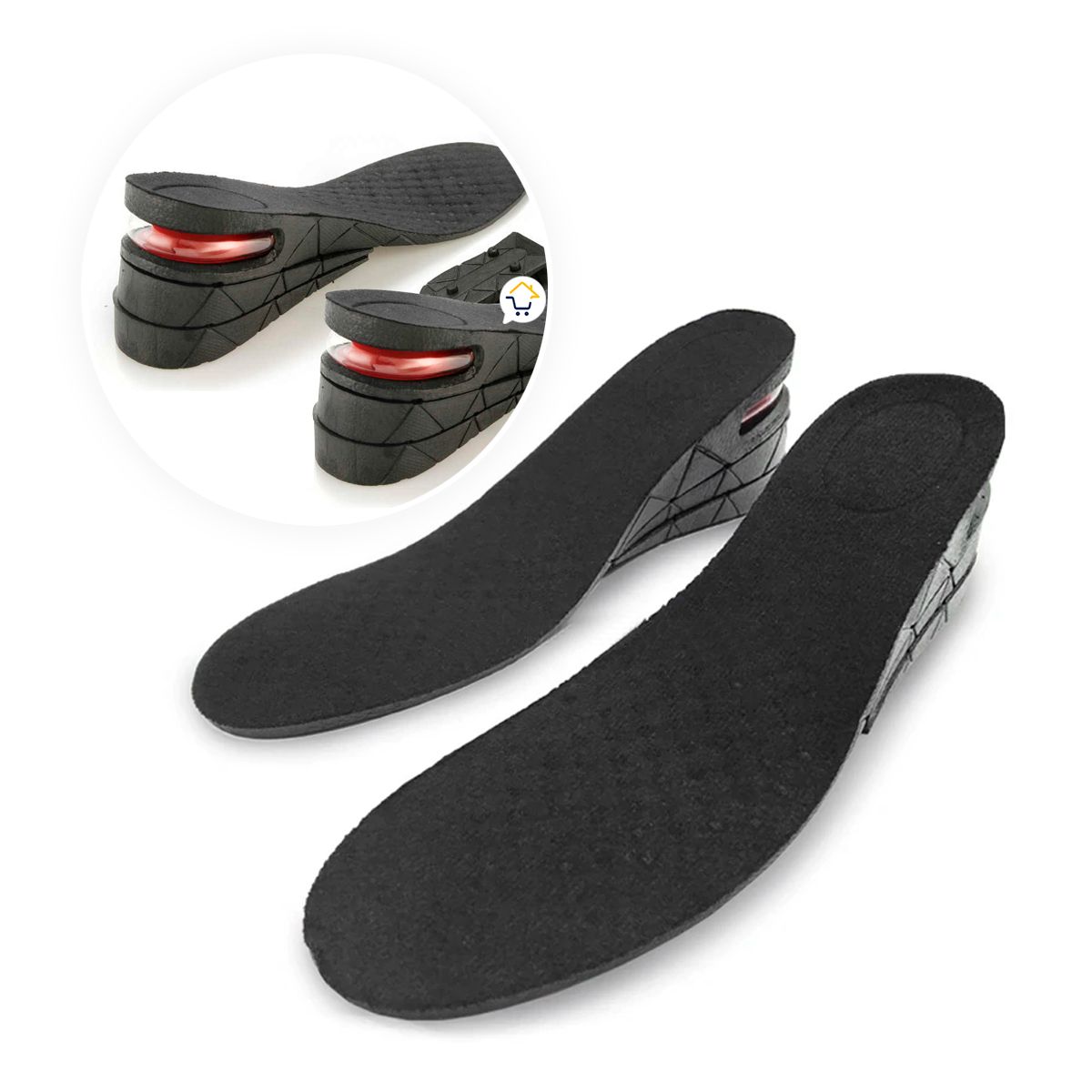 GENERICO - Plantilla Zapatos Ortopédica Aumenta Estatura Hasta 5 cm MJY806