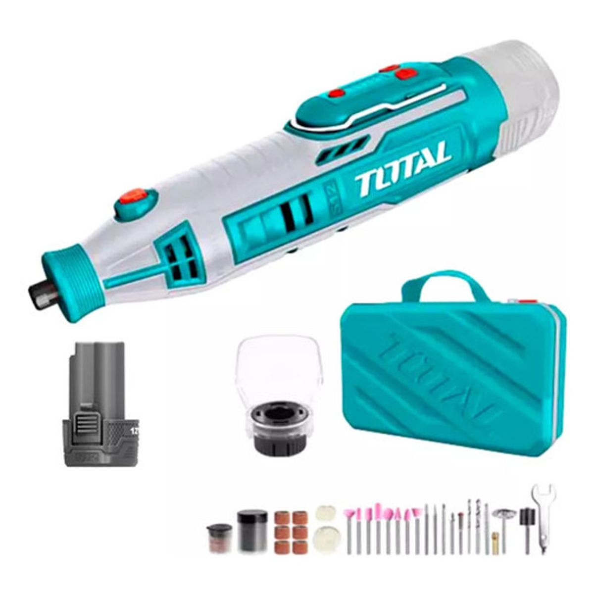 TOTAL - Mototool Inalambrico 8v + 67 Accesorios Total