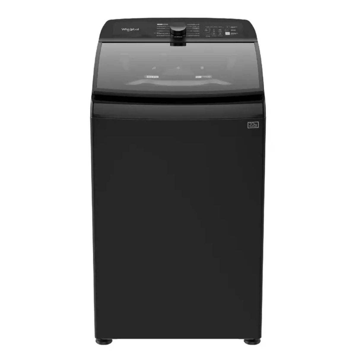 WHIRLPOOL - Lavadora WHIRLPOOL Carga Superior 20 Kilos Smart Action Negro