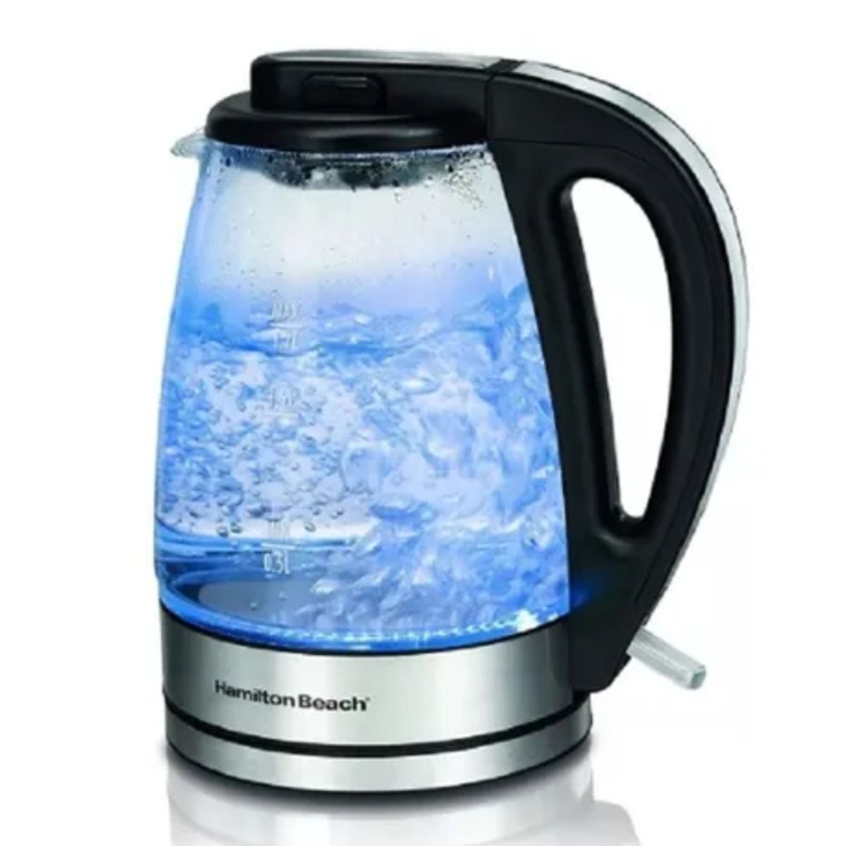 HAMILTON BEACH - Tetera Hervidor De Agua En Vidrio Electrica Hamilton Beach M