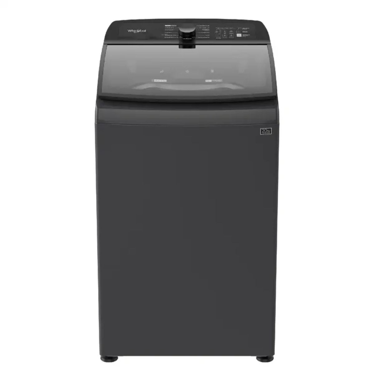 WHIRLPOOL - Lavadora WHIRLPOOL Carga Superior con AGITADOR 20 Kilos Gris