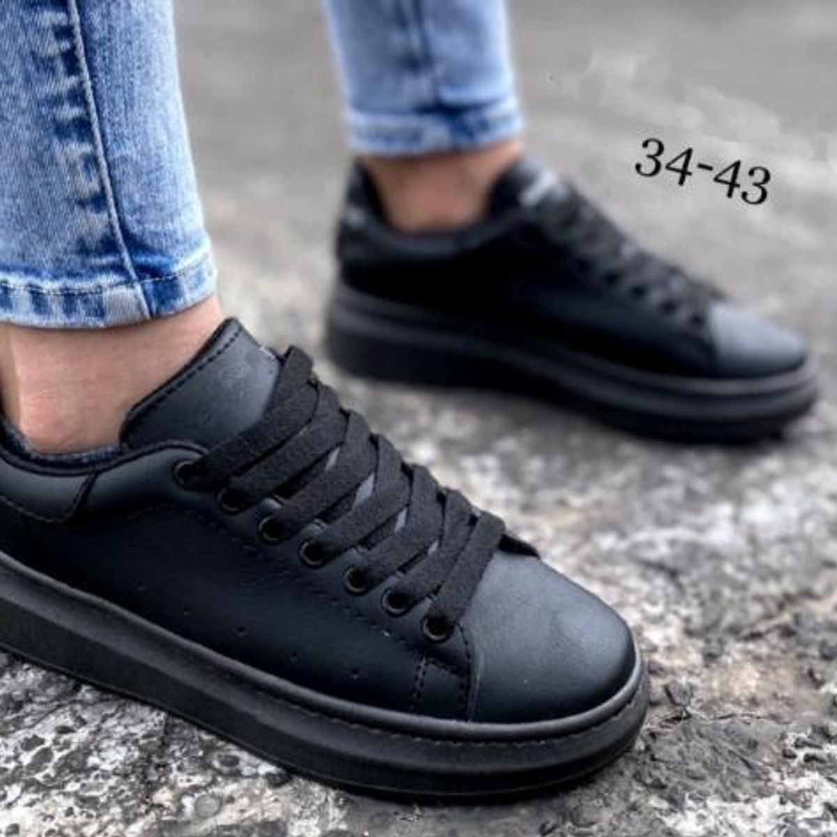 URBAN PLUS - TENIS PARA MUJER Y HOMBRE NEGRO