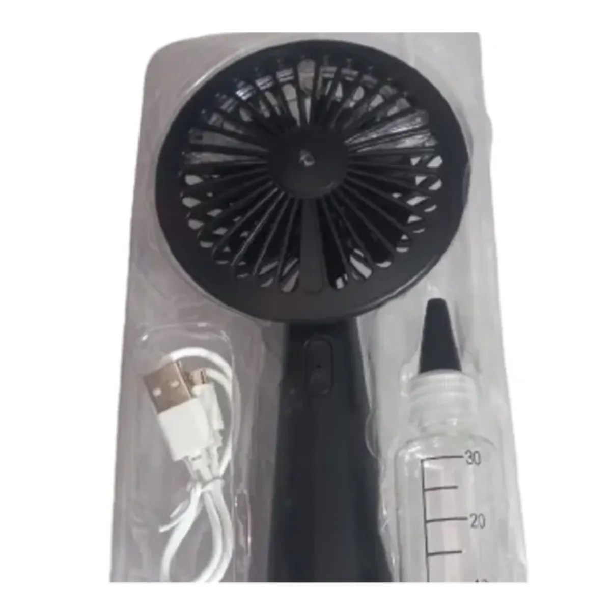 NYX - Mini Ventilador Recargable Portatil Usb Rociador Agua