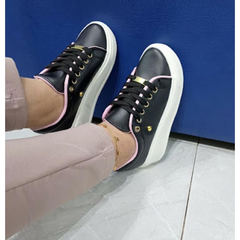 URBAN PLUS - TENIS PARA MUJER NEGROS