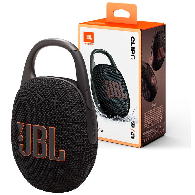 JBL - Parlante JBL Bluetooth Clip 5 (Negro)