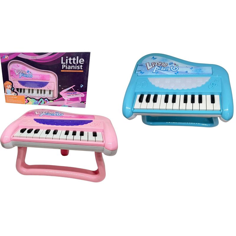 MAZUGI - Piano Musical Bebe Juguete Didáctico Color rosado azul niños