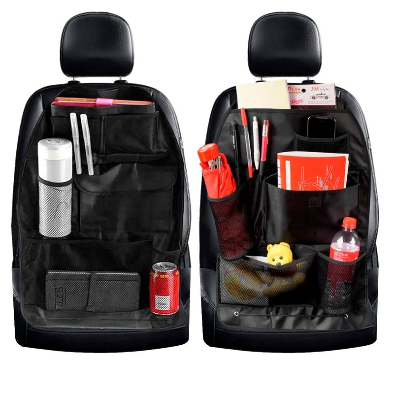 GENERICO - Organizador x2 Para Asiento Trasero Carro Coche CENC-018