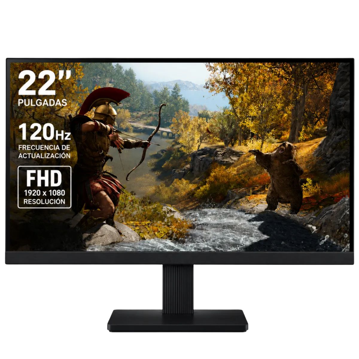 AMD - PC GAMING - RYZEN 7 5700G - RAM 16GB - 2TB SSD - MONITOR 22" FHD 120Hz +  COMBO 4 EN 1