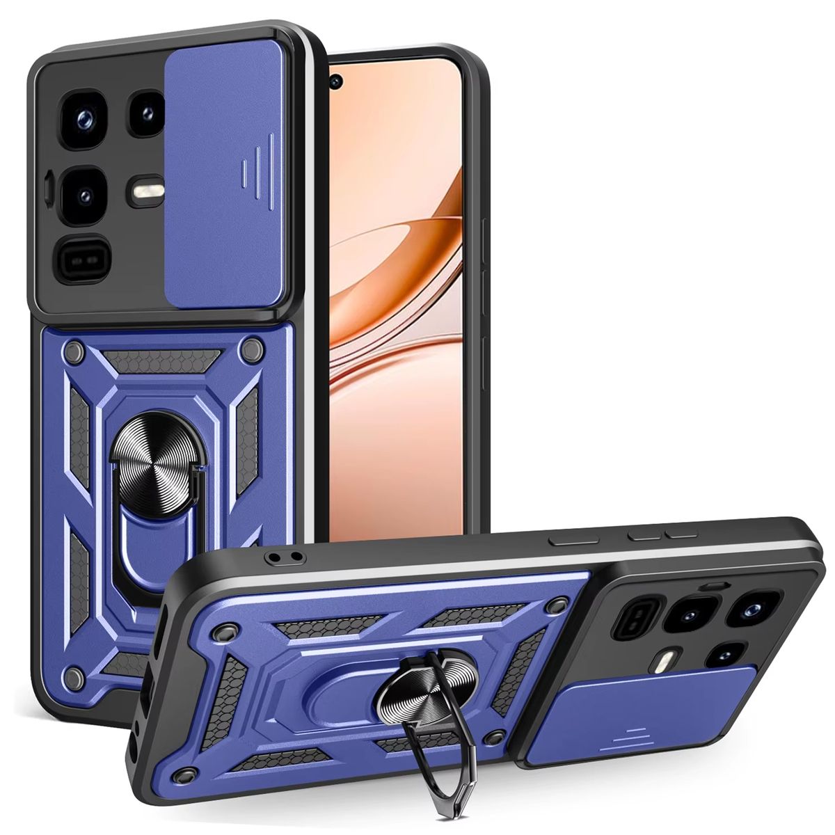 GENERICO - Funda Case Protector Slider Compatible Infinix Note 50 Pro Azul