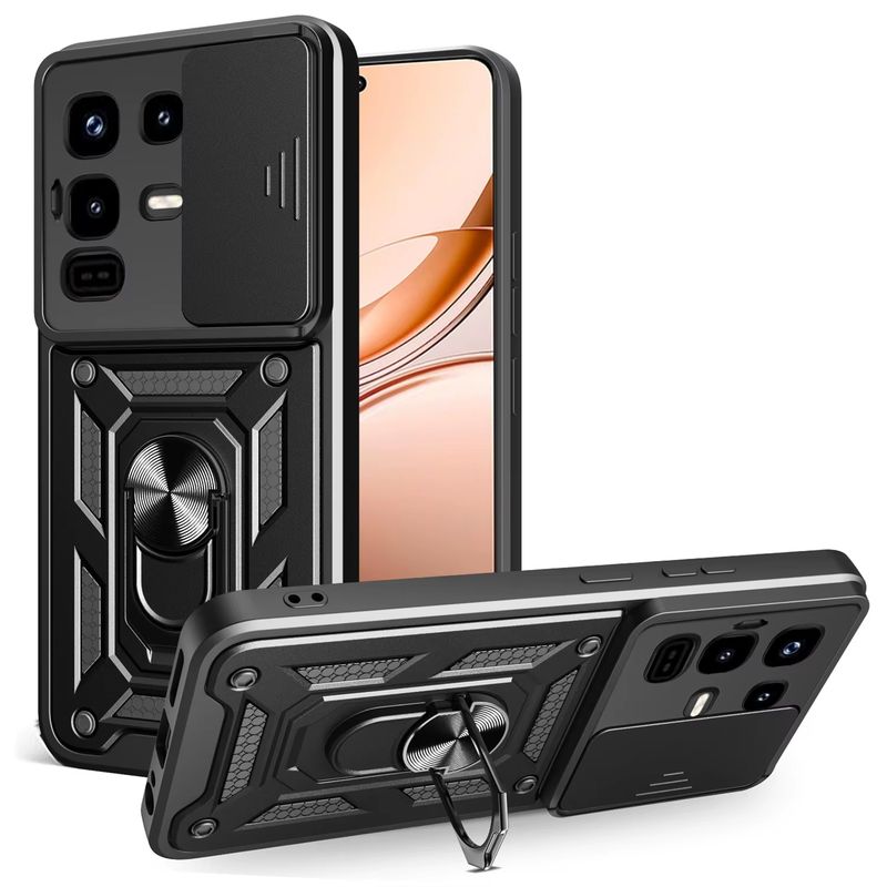 GENERICO - Funda Estuche Case Slider Compatible Con Infinix Note 50 Pro Negro