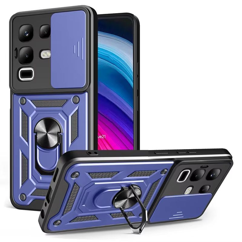 GENERICO - Funda Estuche Case Slider Compatible Con Infinix Note 50S Azul