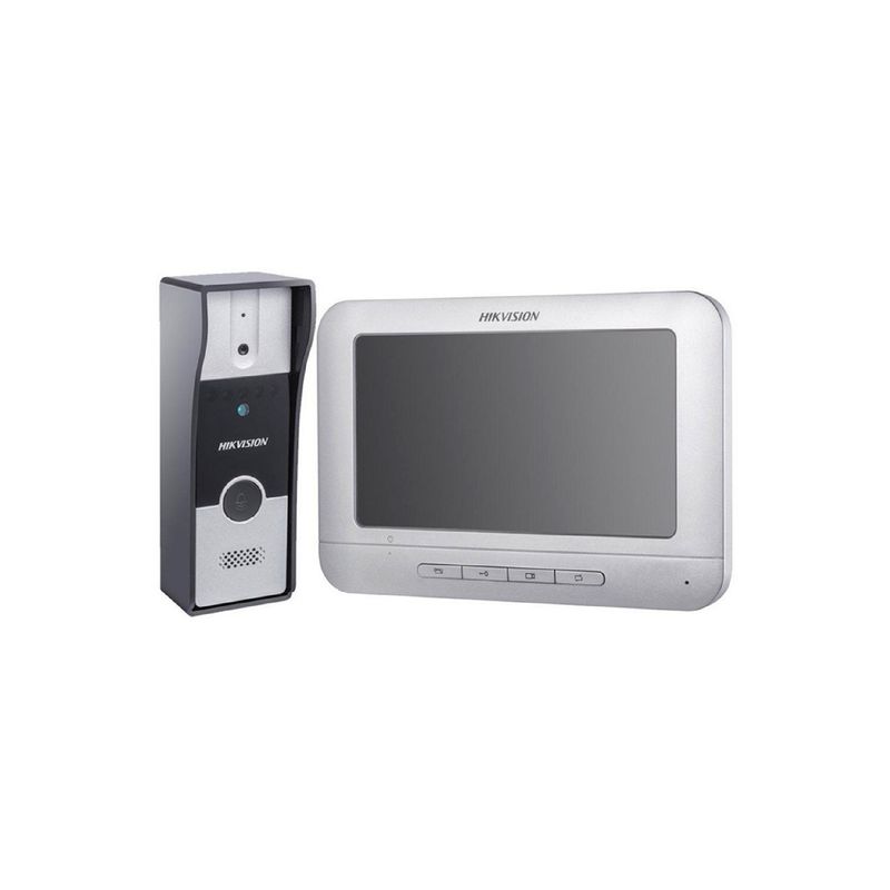 HIKVISION - Kit Videoportero Hikvision Ds-kis202t Monitor 7 + Frente de calle