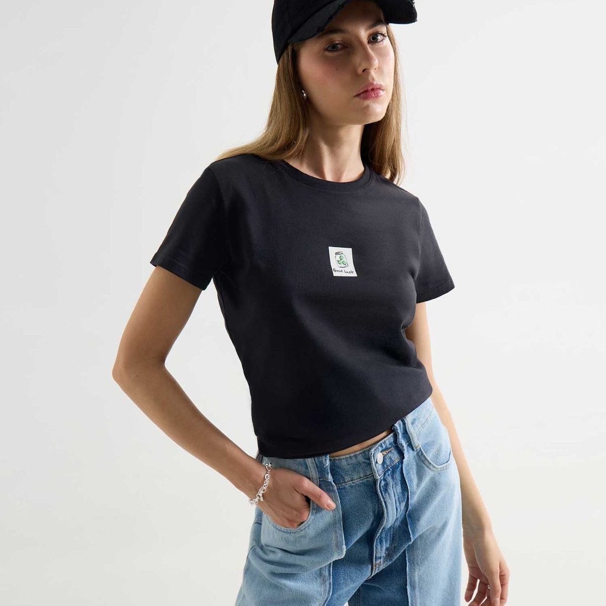 SEVEN SEVEN - Camiseta De Mujer  Color Negro Marca Seven Seven #28096373