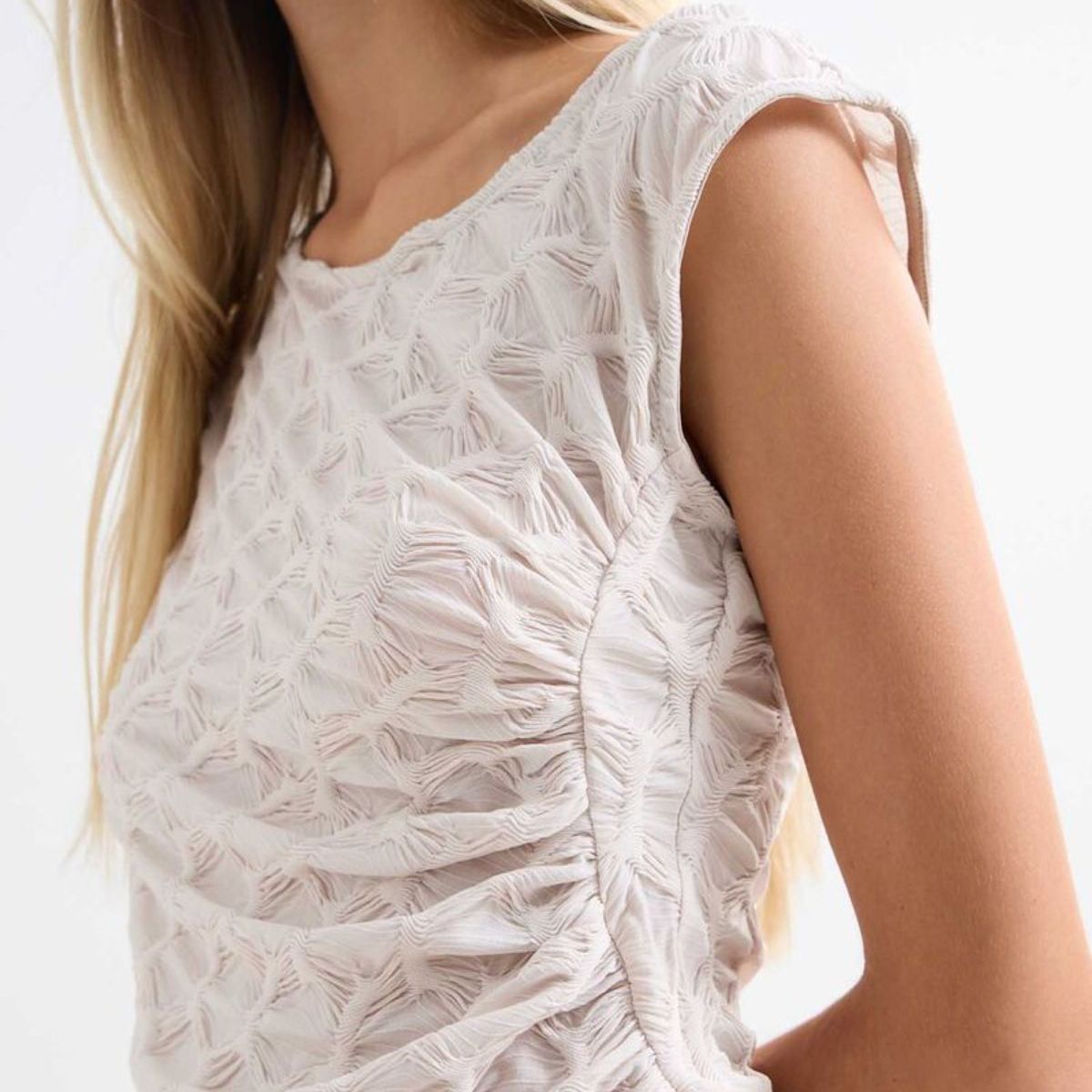 SEVEN SEVEN - Blusa En Efecto Drapeado  Para Mujer Rosa Seven Seven