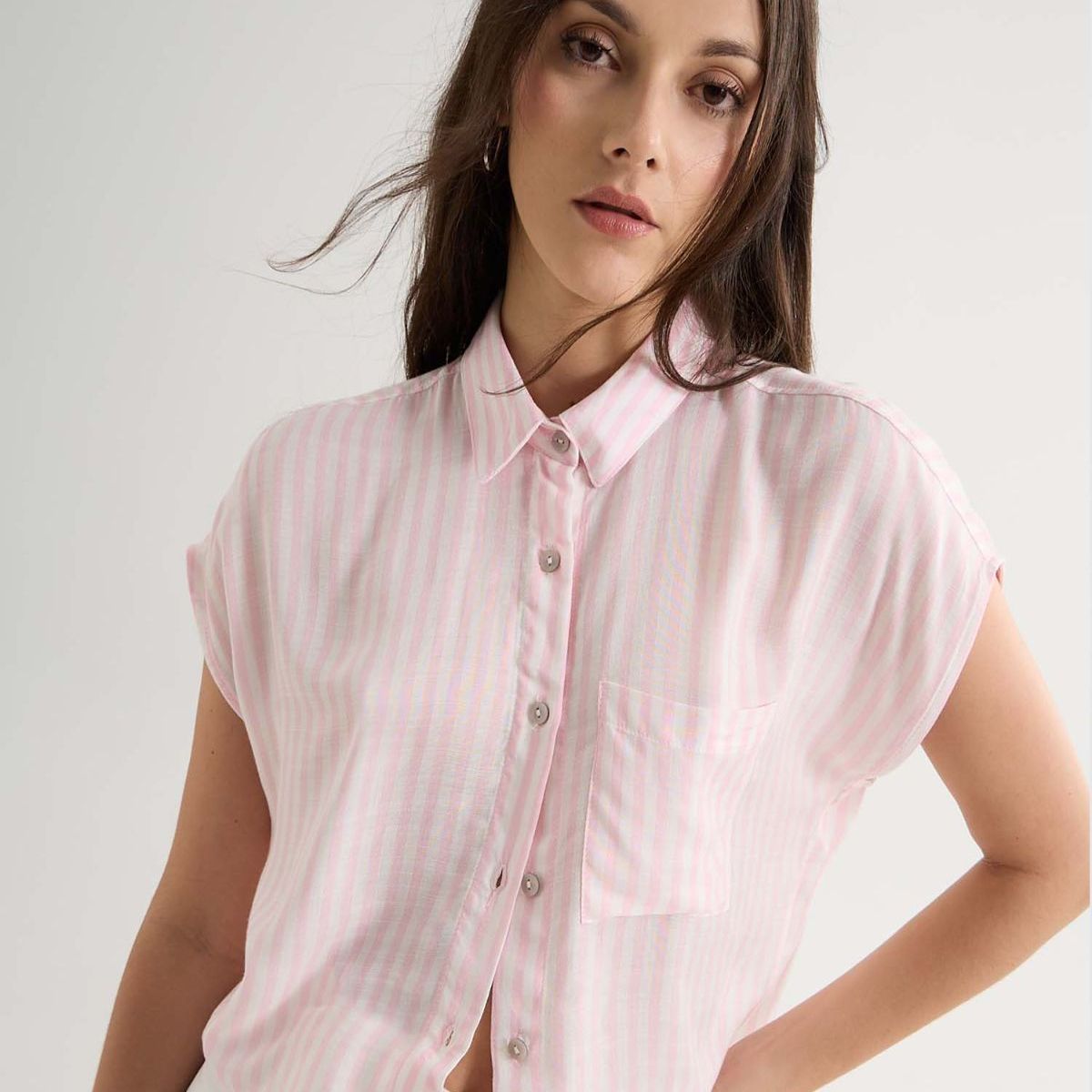 SEVEN SEVEN - Blusa Para Mujer Manga Corta Color Rosa Marca Seven Seven #28124015