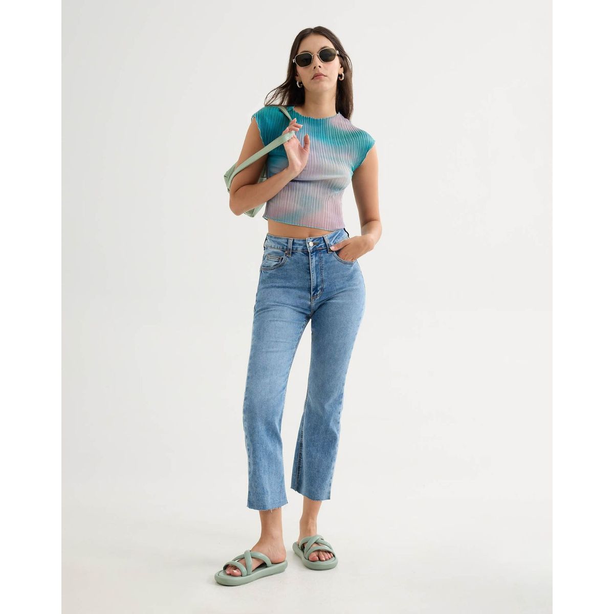 SEVEN SEVEN - Jeans Mini Flare  Para Mujer Azul Seven Seven