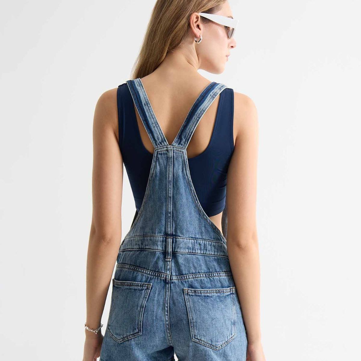 SEVEN SEVEN - Overol Para Mujer  Color Azul Marca Seven Seven #28290007