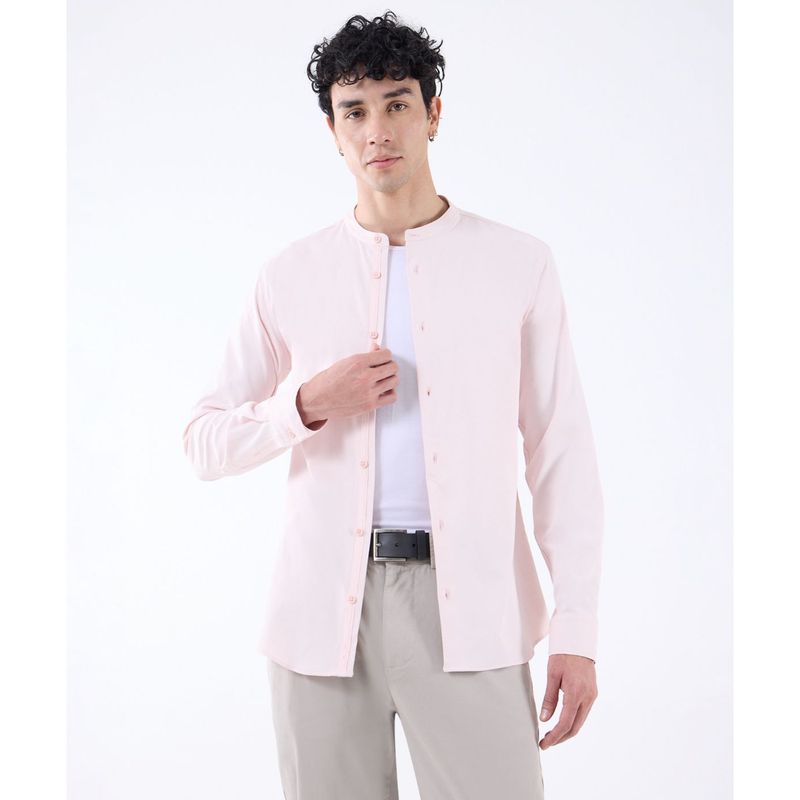 SEVEN SEVEN - Camisa Para Hombre Manga Larga  Color Rosa  Marca Seven Seven #45012066