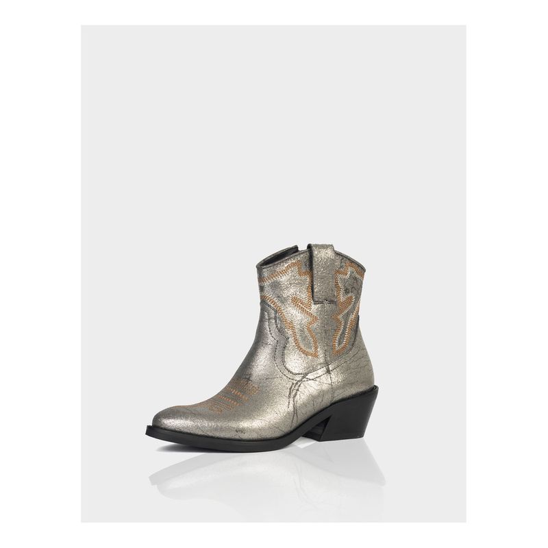 STIVALI - Botin texana Alamo Cuero Folia Plomo