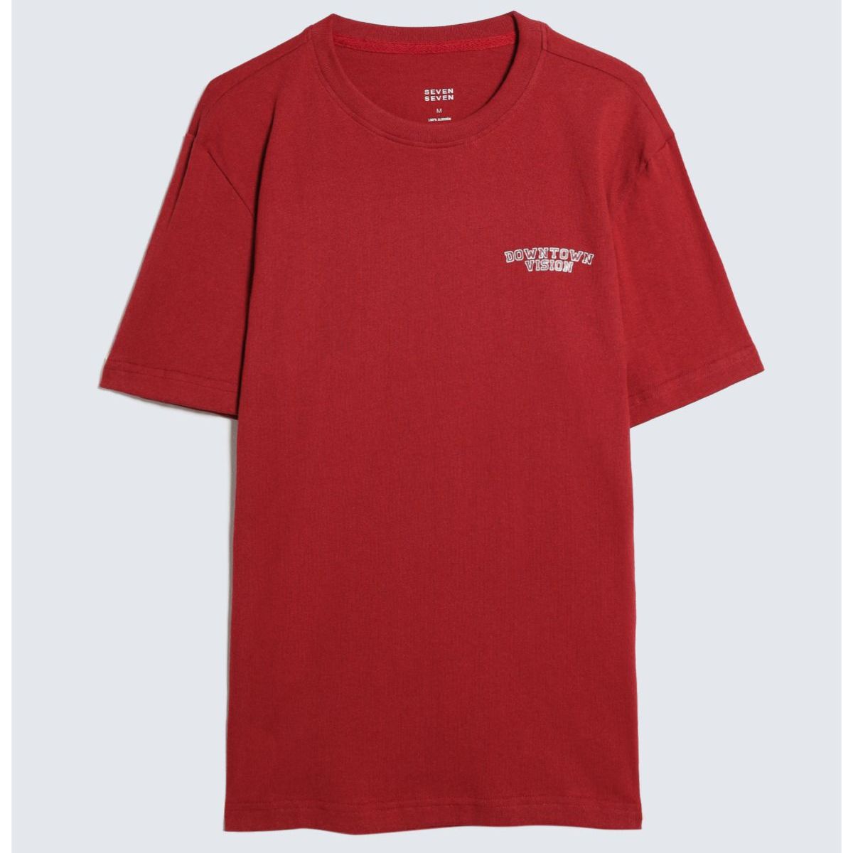 SEVEN SEVEN - Camiseta Para Hombre Manga Corta Color Vino Marca Seven Seven #45092626