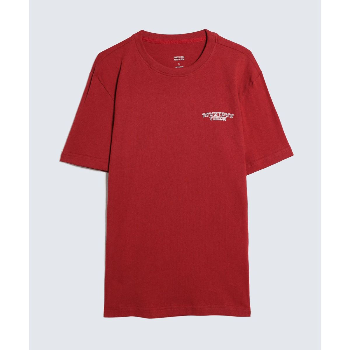 SEVEN SEVEN - Camiseta Para Hombre Manga Corta Color Vino Marca Seven Seven #45092626