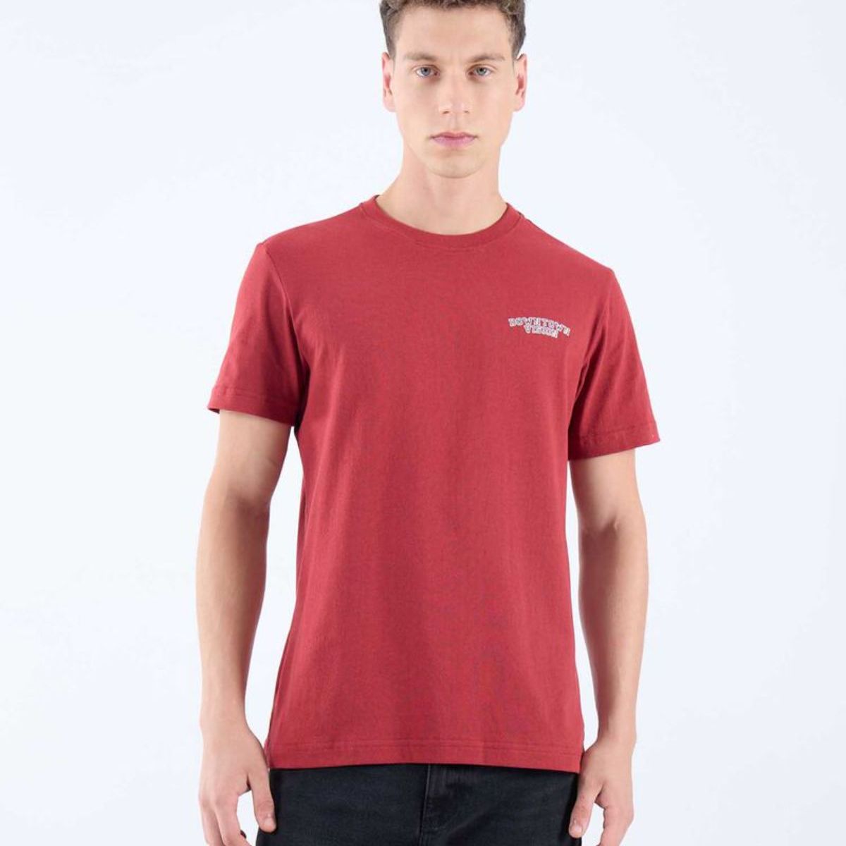 SEVEN SEVEN - Camiseta Para Hombre Manga Corta Color Vino Marca Seven Seven #45092626