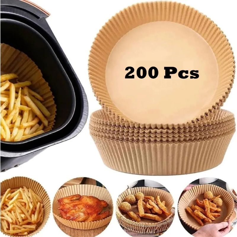 GENERICO - Papel Para Olla Freidora Papel Air Fryer 200 Unidades