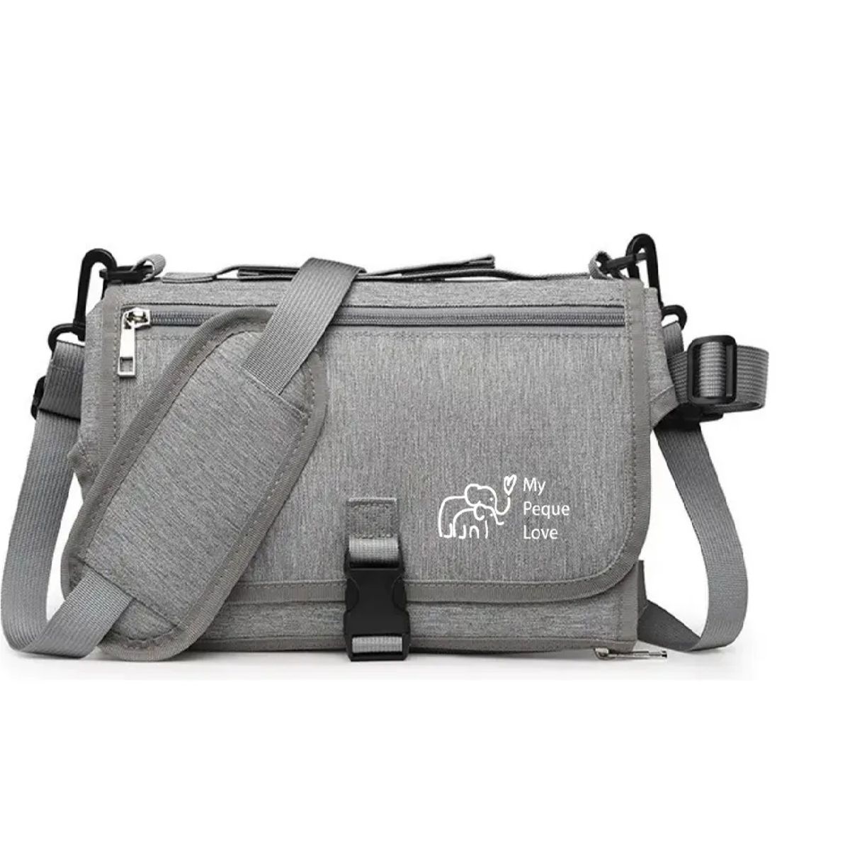 SKY - Cambiador Portátil Cojín Cabeza Incorporado Gris Claro