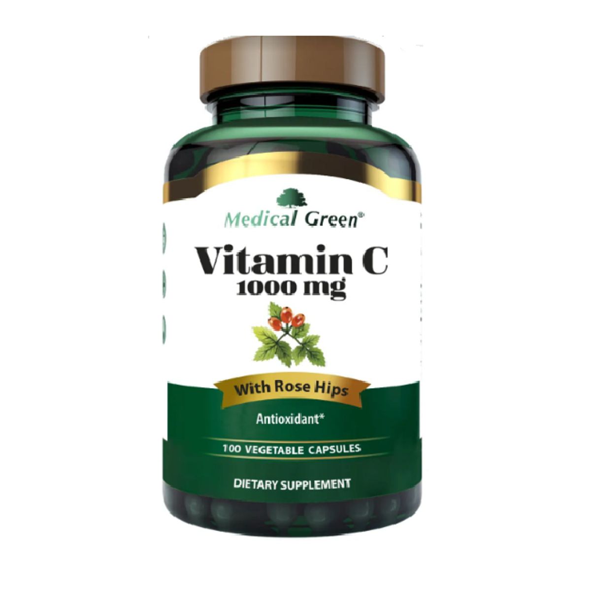 MEDICAL GREEN - VITAMINA C 1000 MG X 100 CAPSULAS