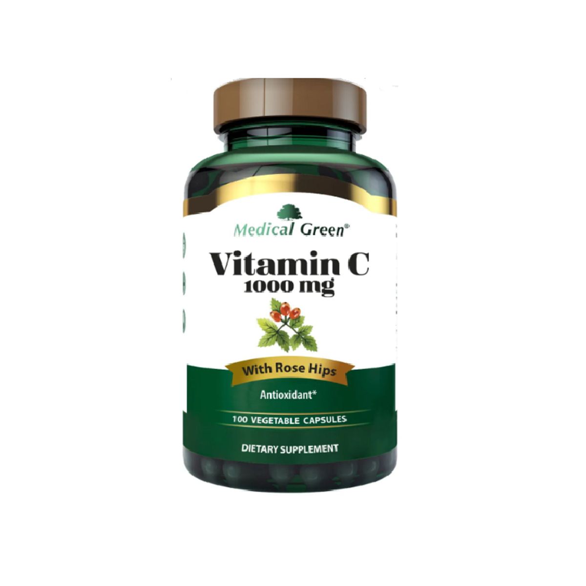 MEDICAL GREEN - VITAMINA C 1000 MG X 100 CAPSULAS