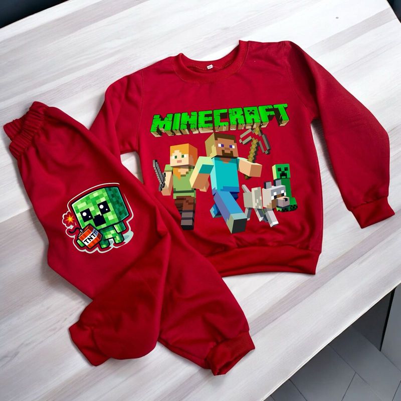BRYKE - Sudadera Niño Minecraft Roja