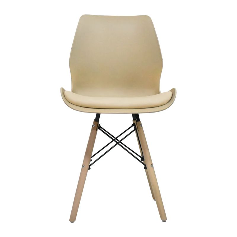 BONNO - Silla De Diseño Brent Arena Bonno Moderna Cómoda Color Beige