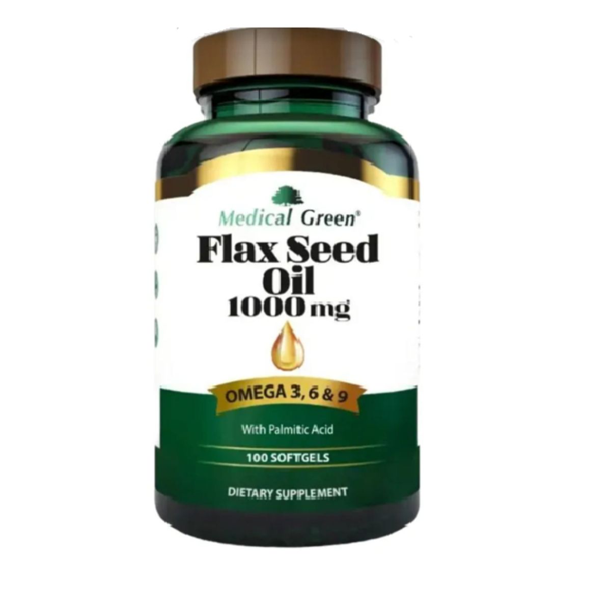 MEDICAL GREEN - SUPLEMENTO FLAX SEED OIL 1000MG X 100 CAPSULAS BLANDAS./MEDICAL GREEN