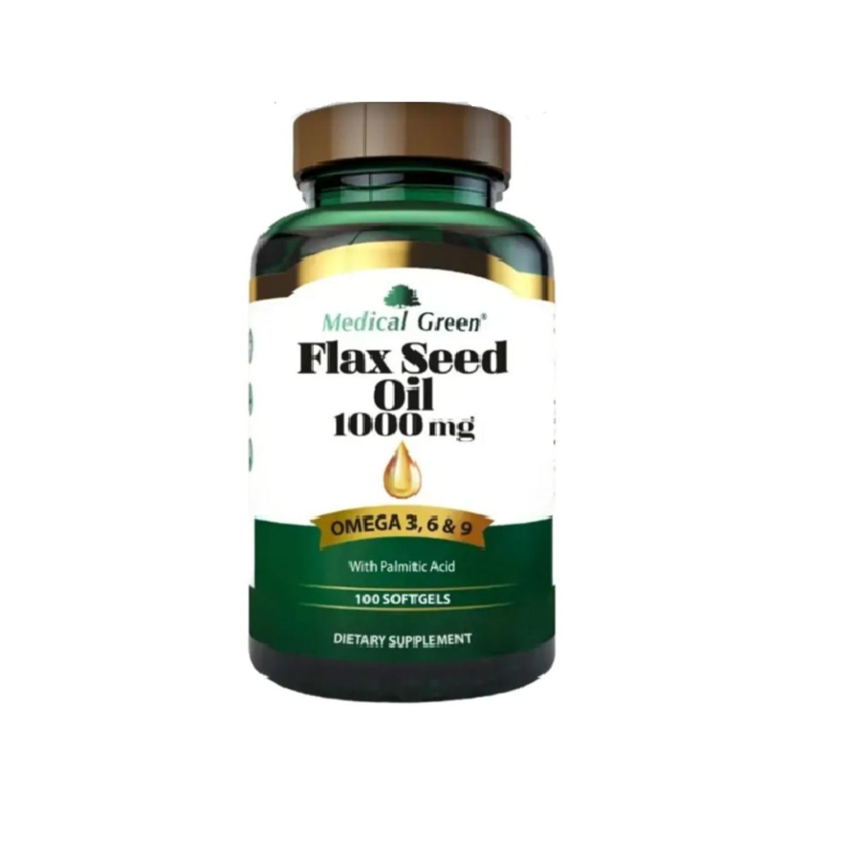 MEDICAL GREEN - SUPLEMENTO FLAX SEED OIL 1000MG X 100 CAPSULAS BLANDAS./MEDICAL GREEN