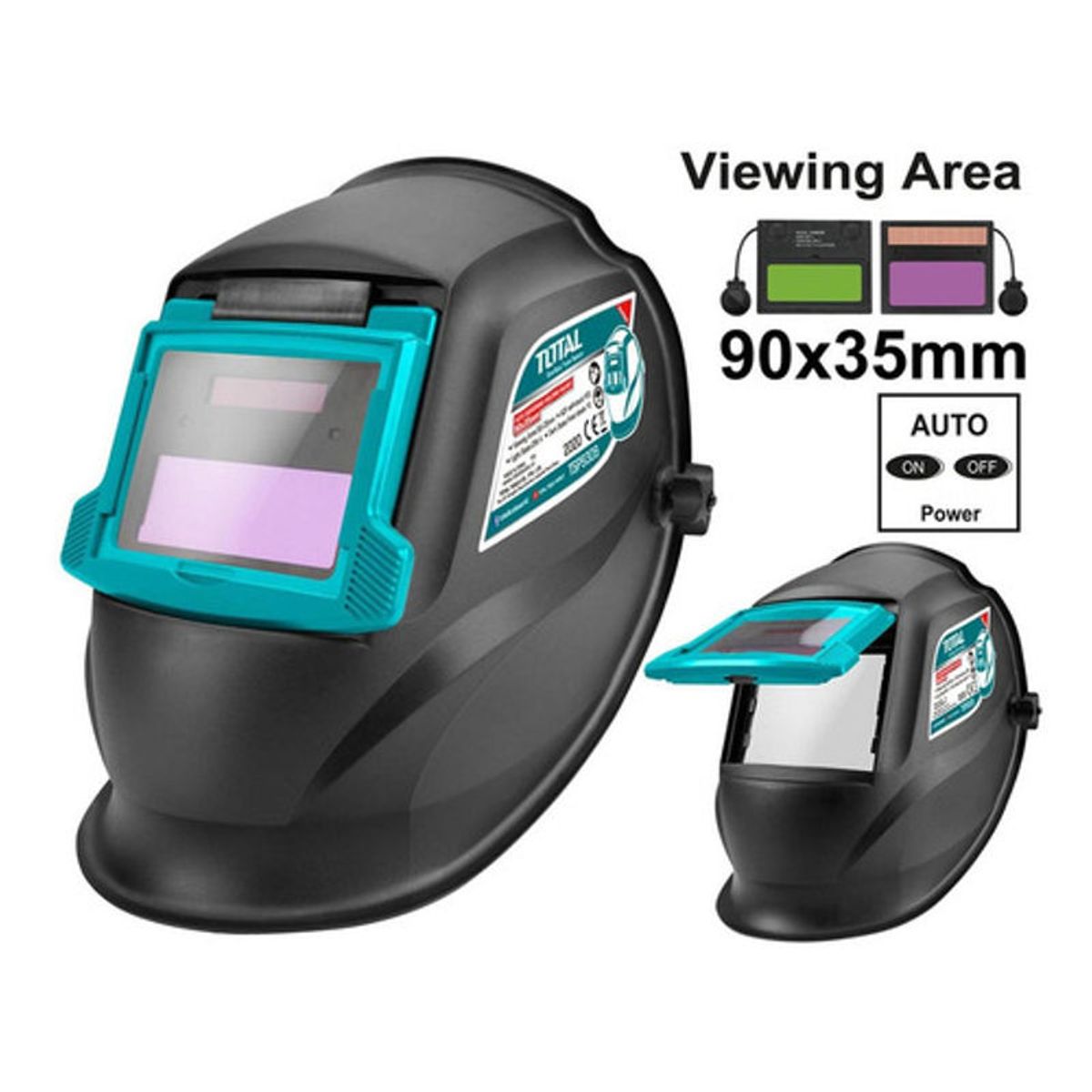 TOTAL - Careta Soldar Inteligente Total tsp9309 Color Negro